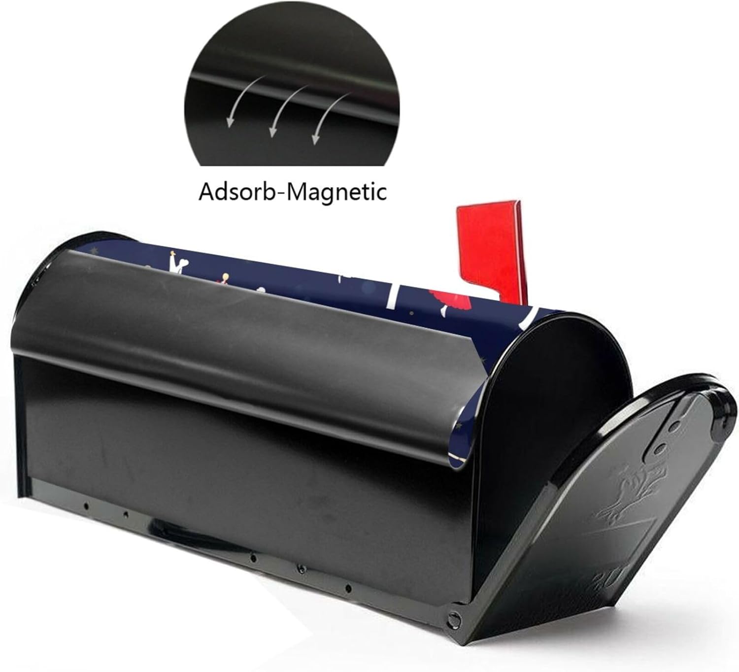 Ballroom Dance Pattern Mailbox Covers Magnetic Post Box Cover Wraps Standard Size 21x18 Inches for Garden Yard Decor