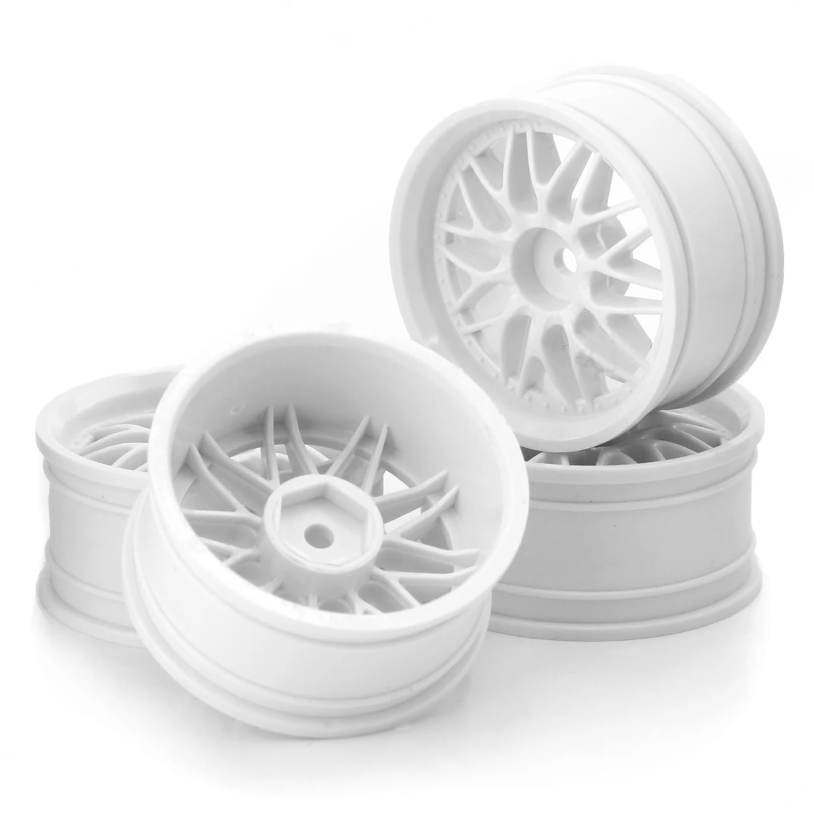 KINGCOO 4 llantas de plástico de 52 mm de diámetro, en forma de 10 Y, offset: 3 mm hexagonal, 12 mm, para 1