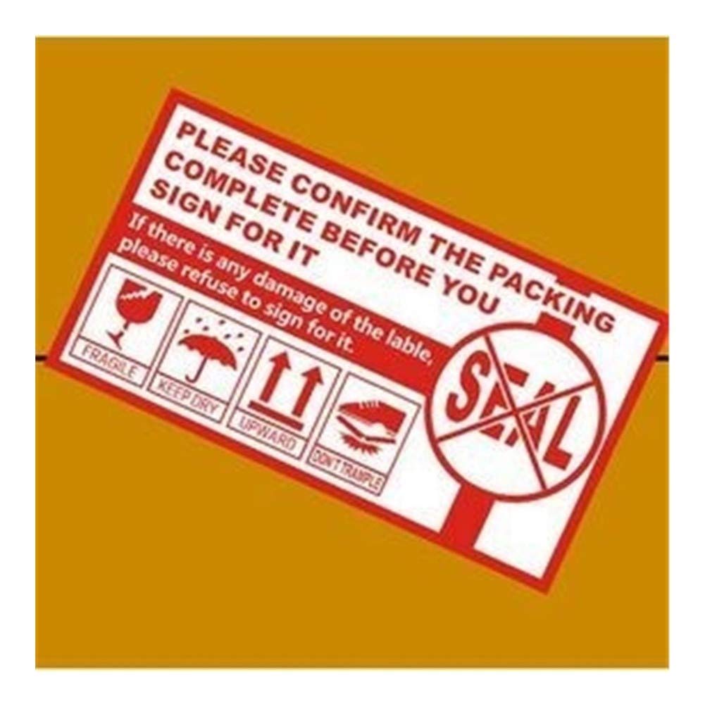 500pcs autocollants FRAGILES Etiquette for poignée de soins d'emballage autocollants d'avertissement 9x5cm