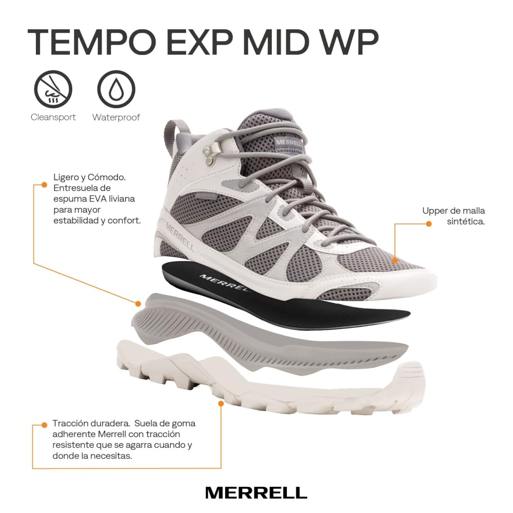 Merrell Tempo Sol Mid Wp ZapatillasHombre