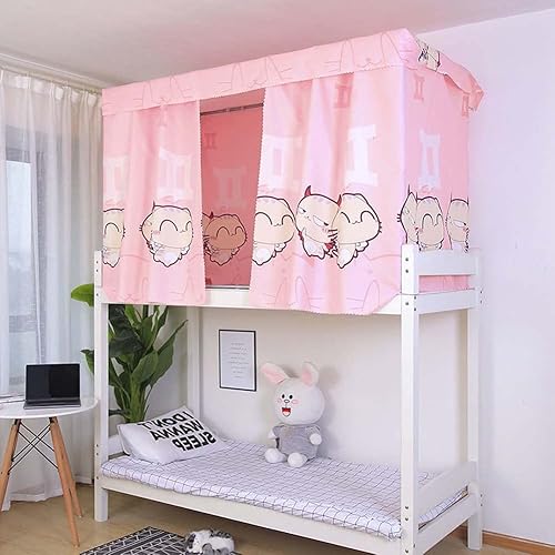 Miniatura 6 de Estudiantes Dormitorio Litera Cortinas Blackout Cama Cortina a prueba de polvo Cama Canopy Mosquiteras Litera Tienda Doble Litera Privacidad Shading