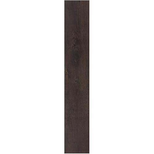 Vinyl Peel and Stick Floor Tile, Self-Adhesive Wood Plank, 10-Pack (15 Square Feet) - 6 Inch Width, 36 Inch Length, 1.2mm - Espresso - Easy DIY Nexus Planks for Any Room by Achim Home Decor