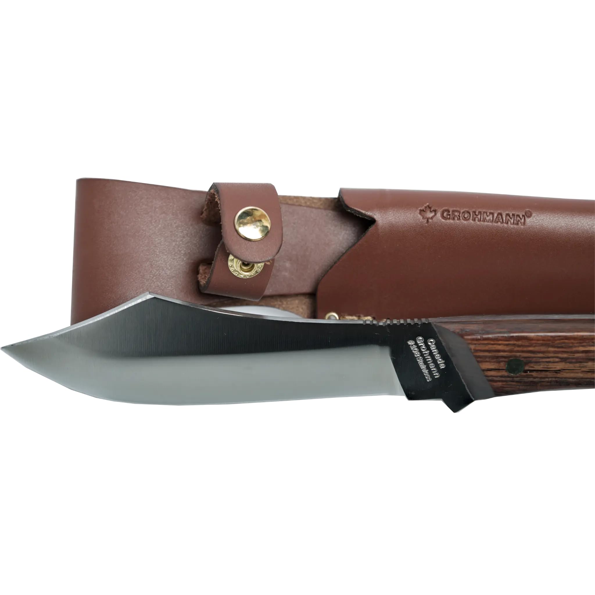 Deer & Moose Knife High Carbon Stainless blade with Rosewood Handle