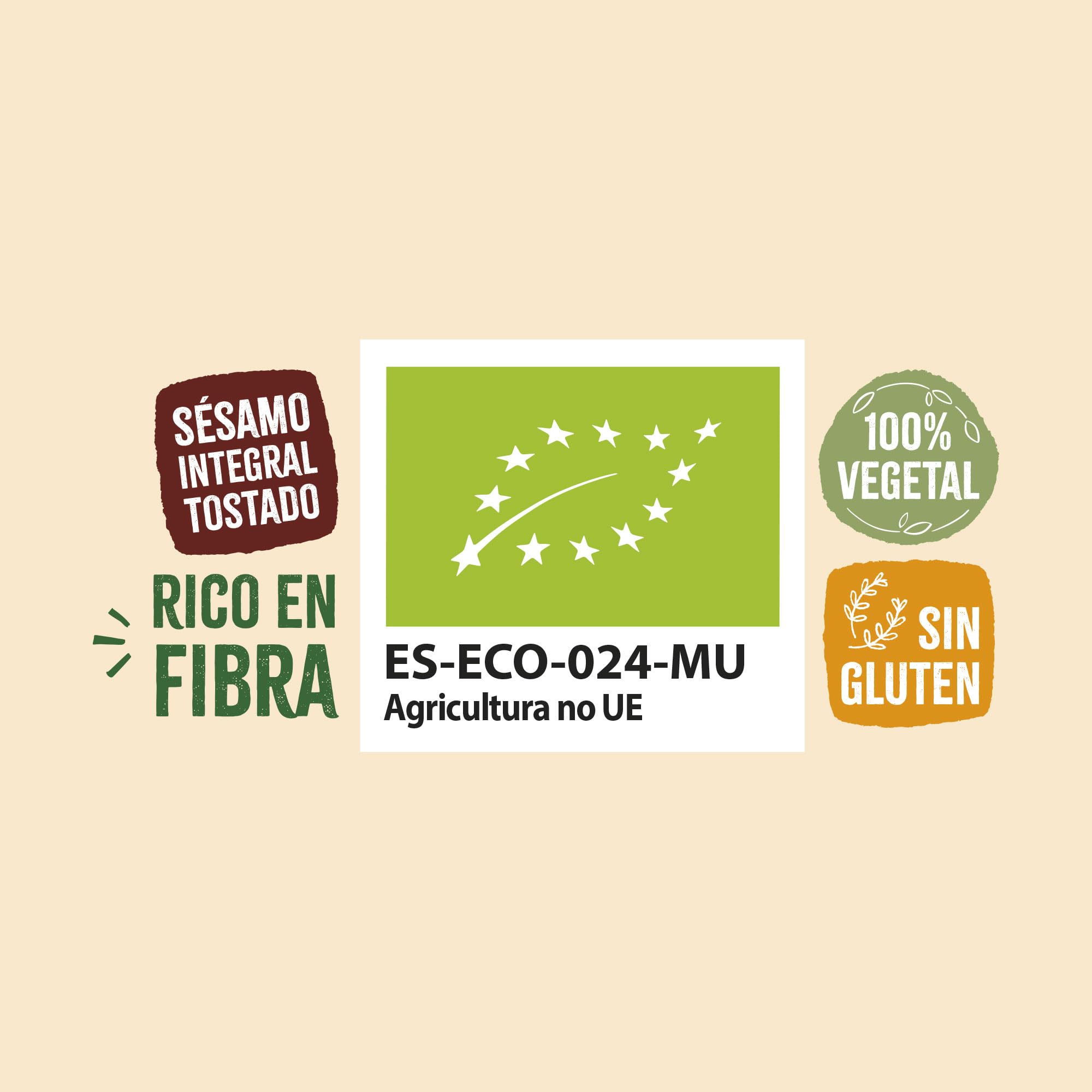 NaturGreen - Tahini Suave Integral Bio, 270 g, Tapón Antigoteo, Puré de Sésamo 100% Ecológico, Textura Cremosa, Rico en Fibra, Sin Gluten ni Azúcares, Fuente de Proteínas, Recetas Saludables