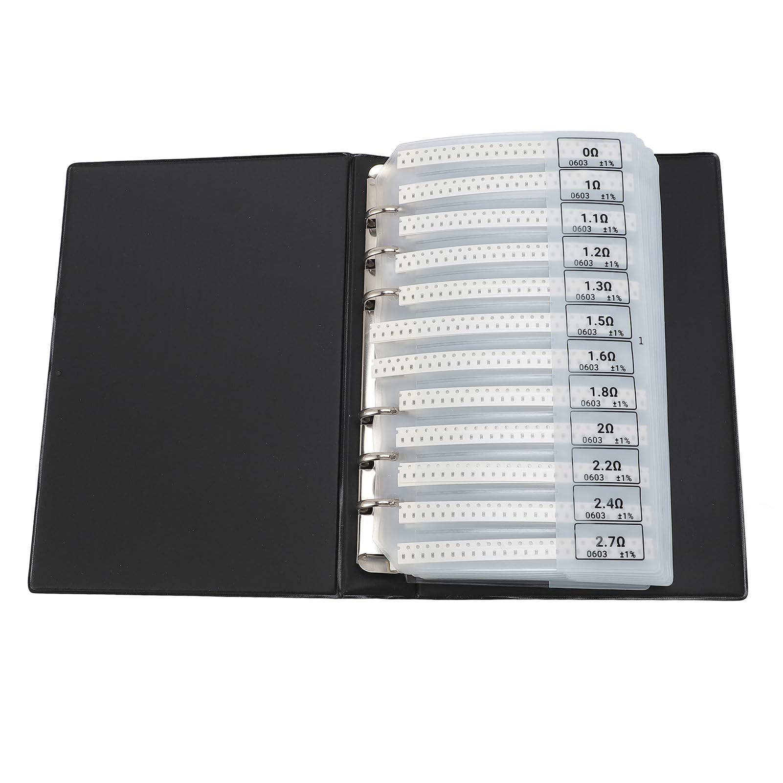1% 0603 Résistance CMS Assortiment Classeur, 170 Valeurs
