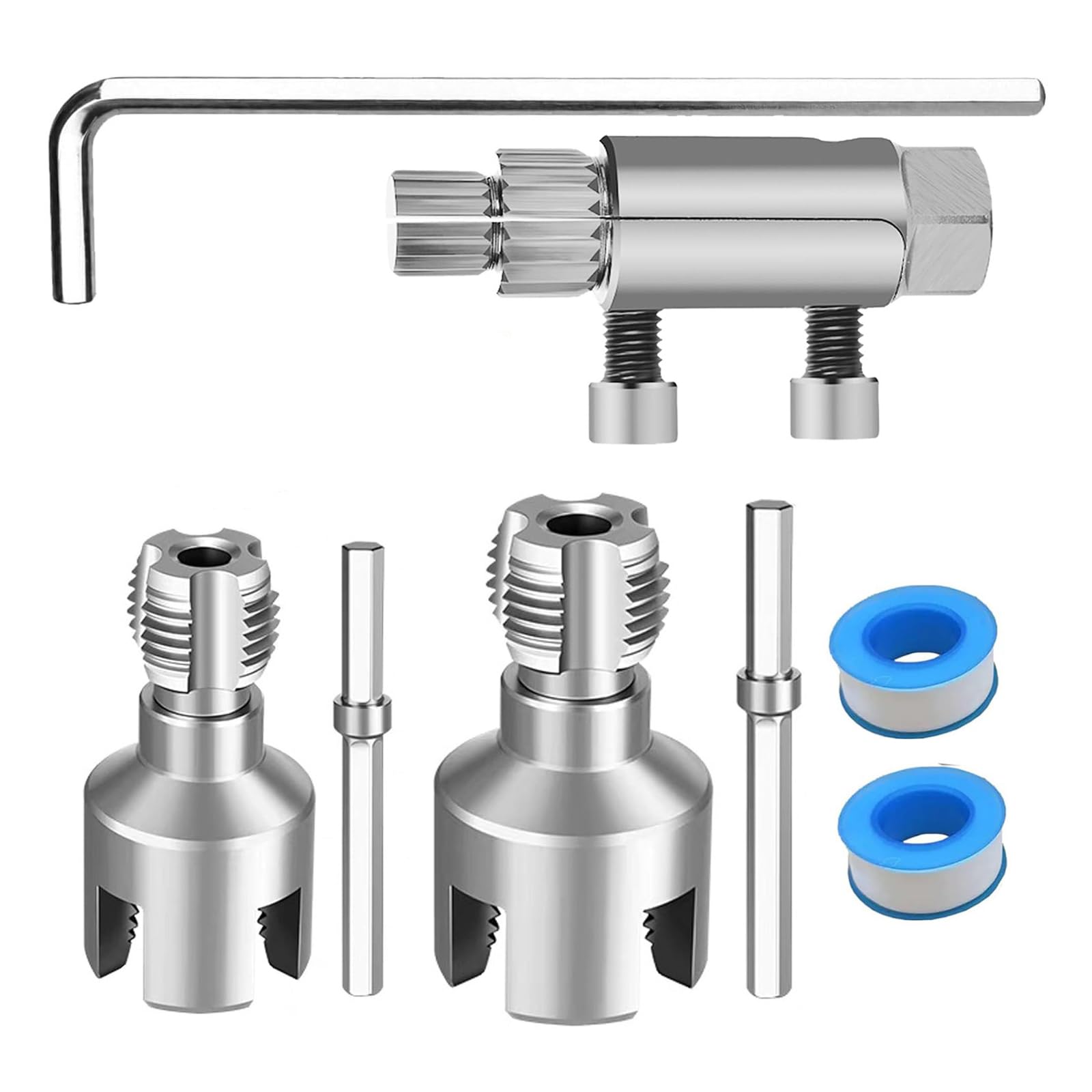 1 / 2Inch 3 / 4Inch Faucet Break Wire Extractor Break Pipe Head Screw Faucet Plumbing Wire Extractor Pipe
