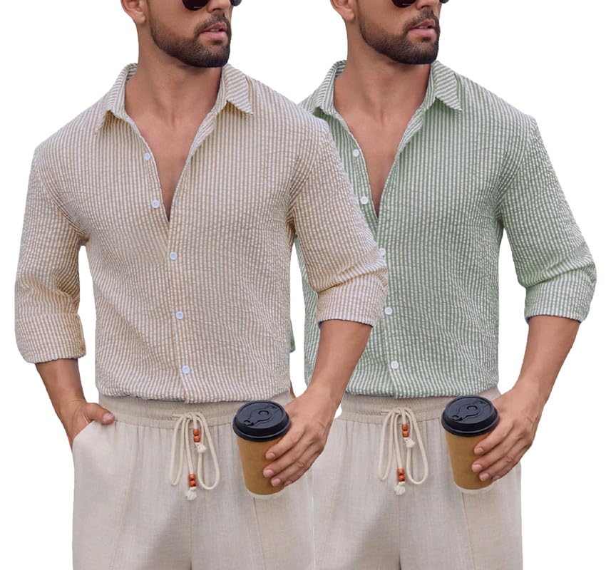 Image of Lymio Men Shirt || Striped Shirt for Man || Full Sleeve || Casual Style (Packs Also Available) (Crush-Lining-New)