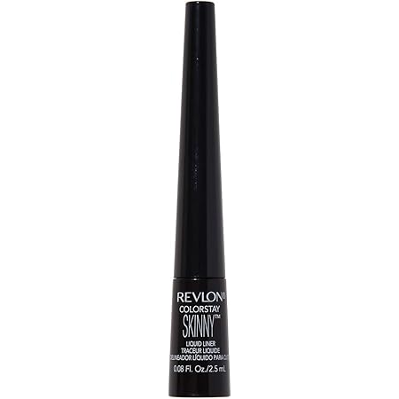 REVLON ColorStay Skinny Liquid Eyeliner, Waterproof, Smudgeproof, Longwearing Eye Makeup with Ultra-Fine Tip, Black Out (301)