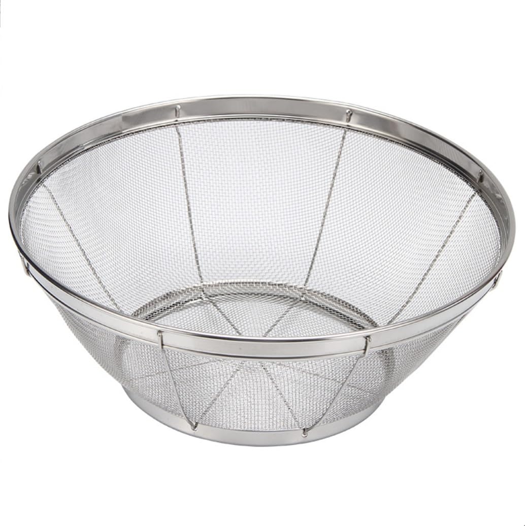Edelstahl-Sieb - Nestbarer Küchen-Küchensieb | Langlebiges Feinmaschgewebe, Größen 19-28 cm, vielseitig verwendbar