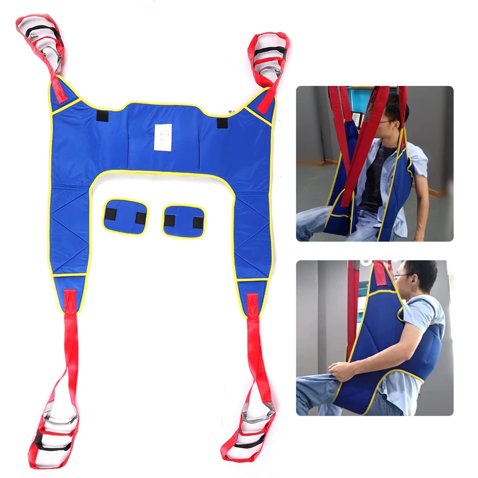 Arnés de baño para Pacientes, arnés de Cuerpo Completo para Inodoro, cinturón de Transferencia, arnés de elevación para Inodoro, arnés de Pierna Dividida para discapacitados, 507 LB, M