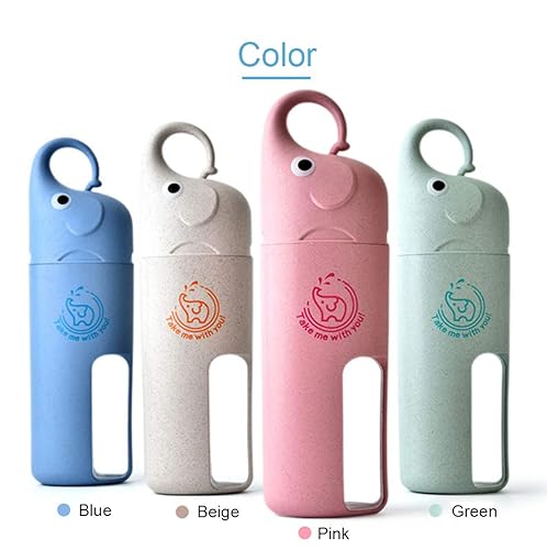 Miniatura 3 de Lindo elefante de bambú Charoalco cepillo de dientes con taza para niños