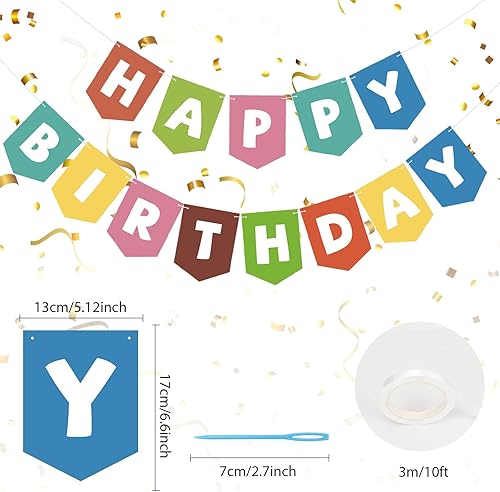 Miniatura 3 de Cartel de feliz cumpleaños, letrero de feliz cumpleaños, guirnalda de feliz cumpleaños, telón de fondo de feliz cumpleaños, cartel de feliz