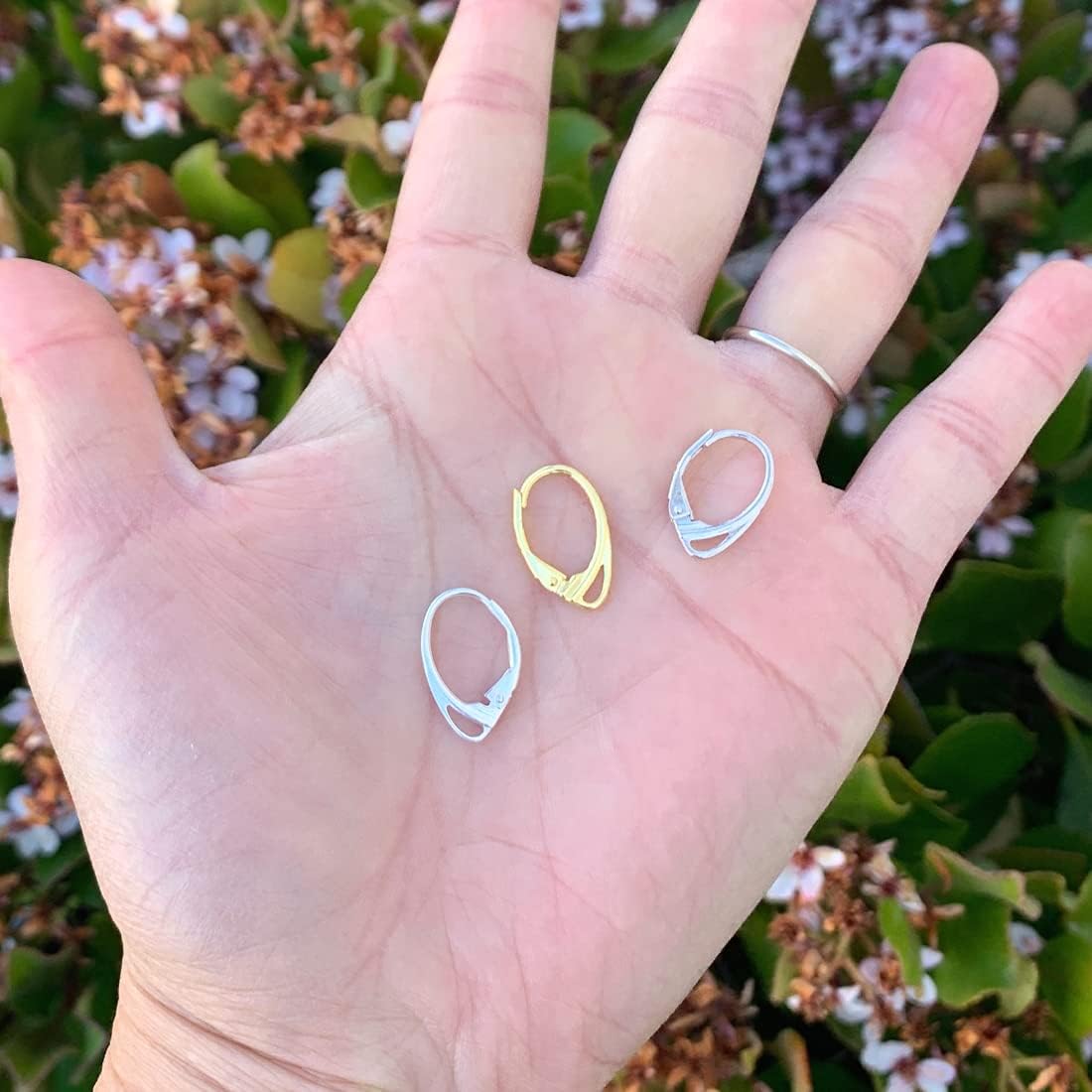 10pcs Adabele Authentic 925 Sterling Silver Oval Leverback Earring Hooks 23mm Thick Sturdy Tarnish Resistant DIY Earrings Jewelry Making Findings SS15-3 - Image 4