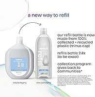 Vista 5 de Method Repuesto de jabón de manos en gel, agua dulce, botella reciclable, 34 onzas (paquete de 4) (el embalaje puede variar)