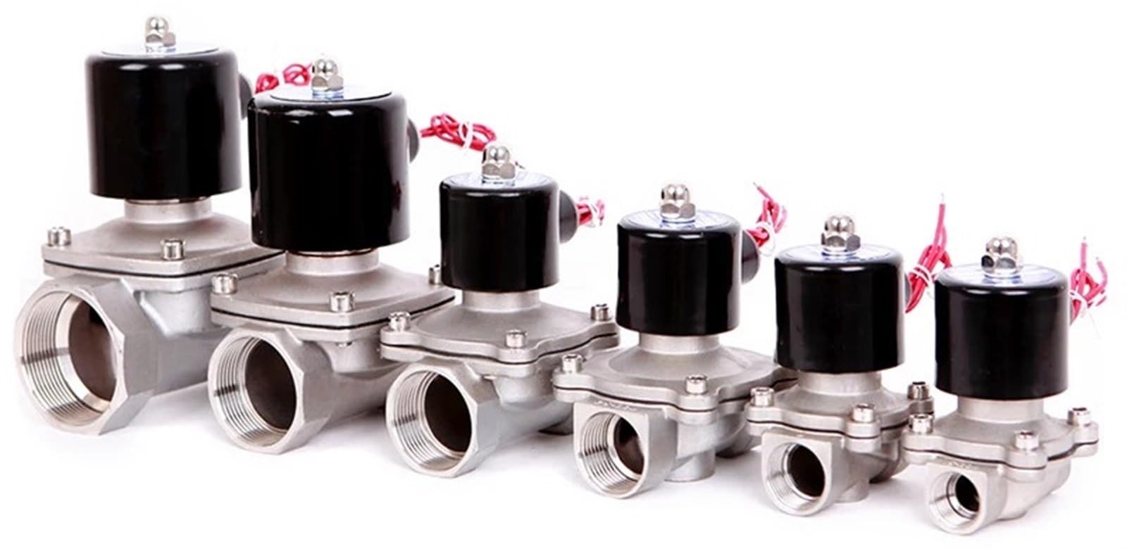 Électrovanne 1/2 en acier inoxydable normalement fermée 24VAC EPDM