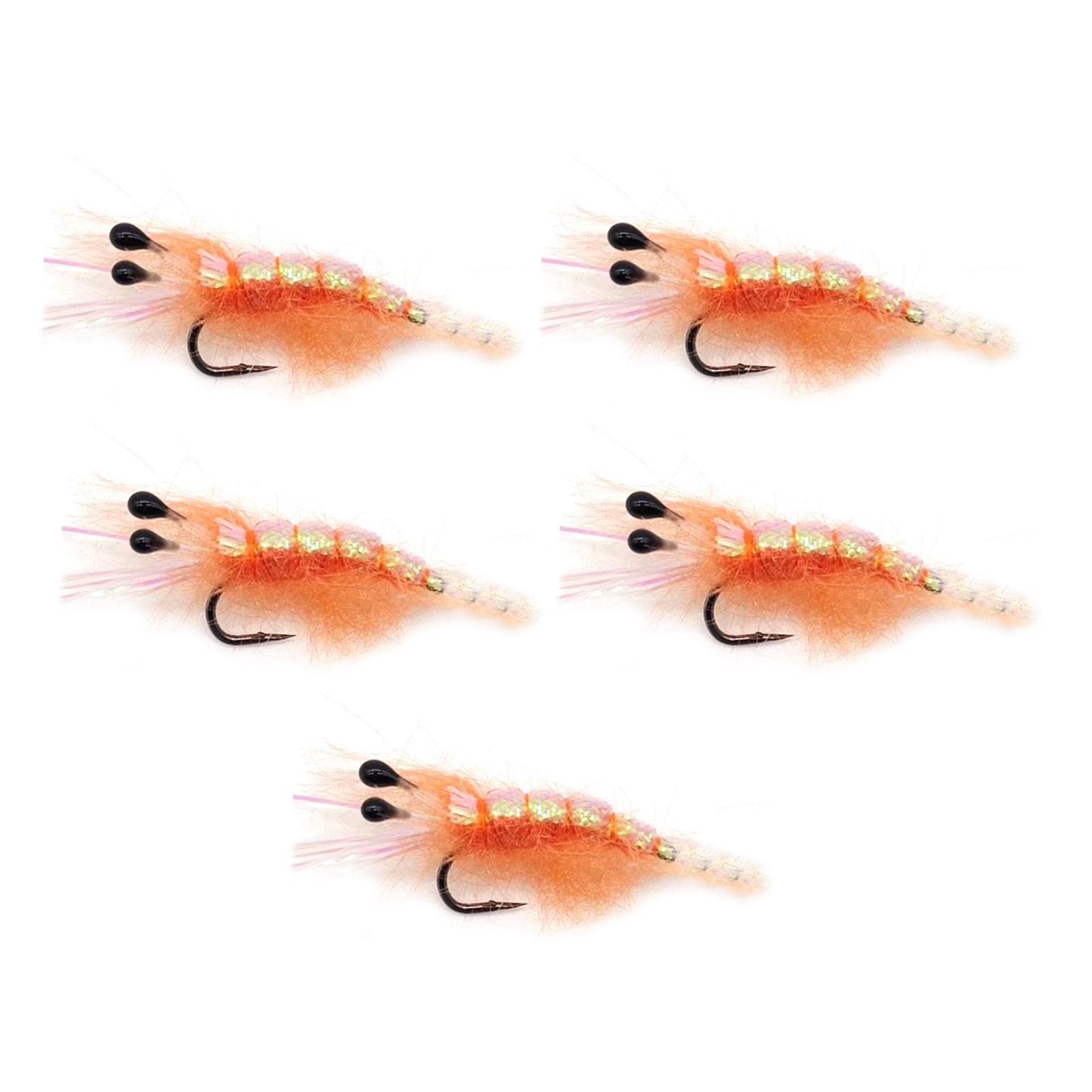 RNXRZANK Crayfish Nymph Fly for Fishing with Squid Hooks, 6