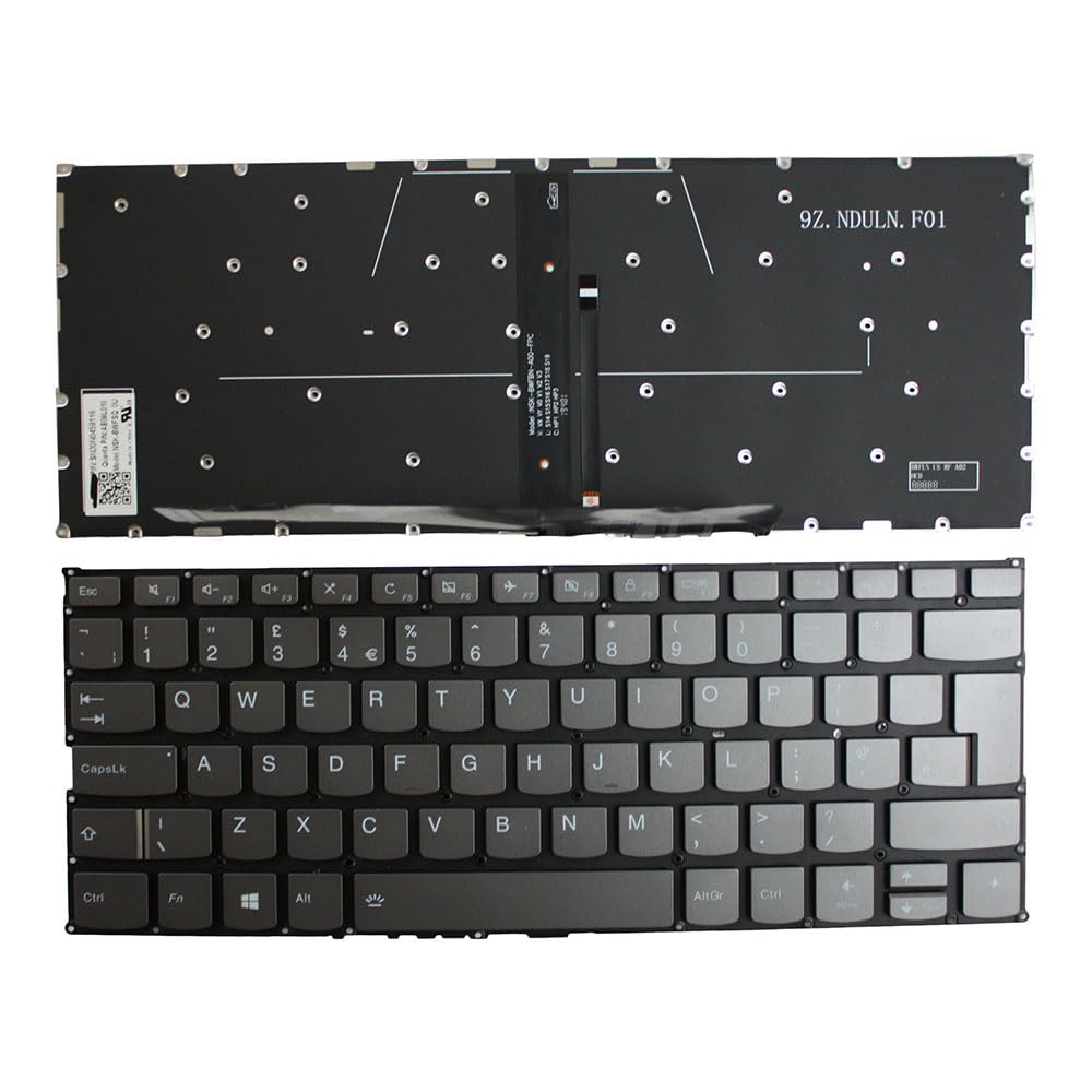 Clavier Lenovo IdeaPad Yoga 730-15IKB gris rétroéclairé de haute précision - 2