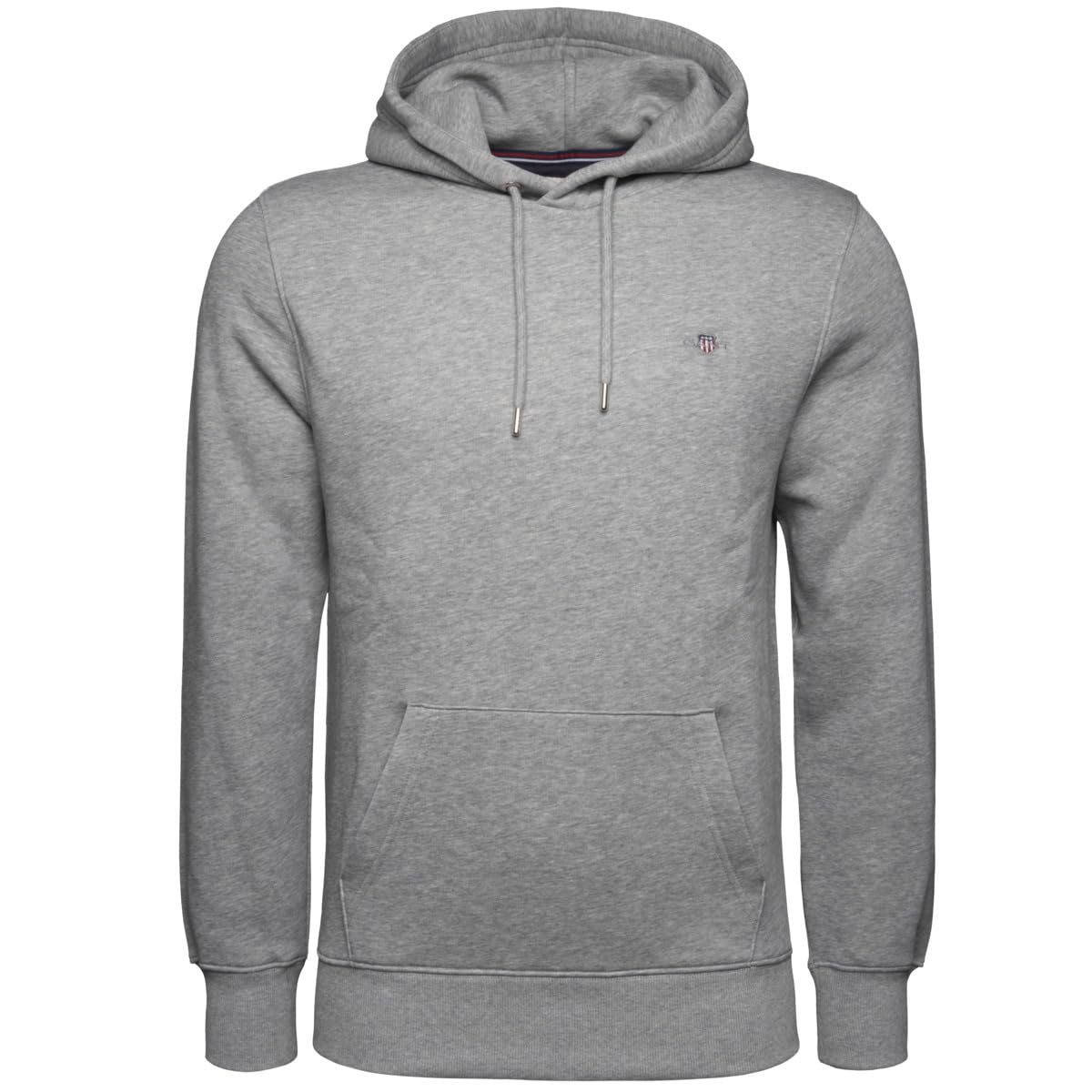 Gant Mens hoodie - Grey Cotton - Size Medium