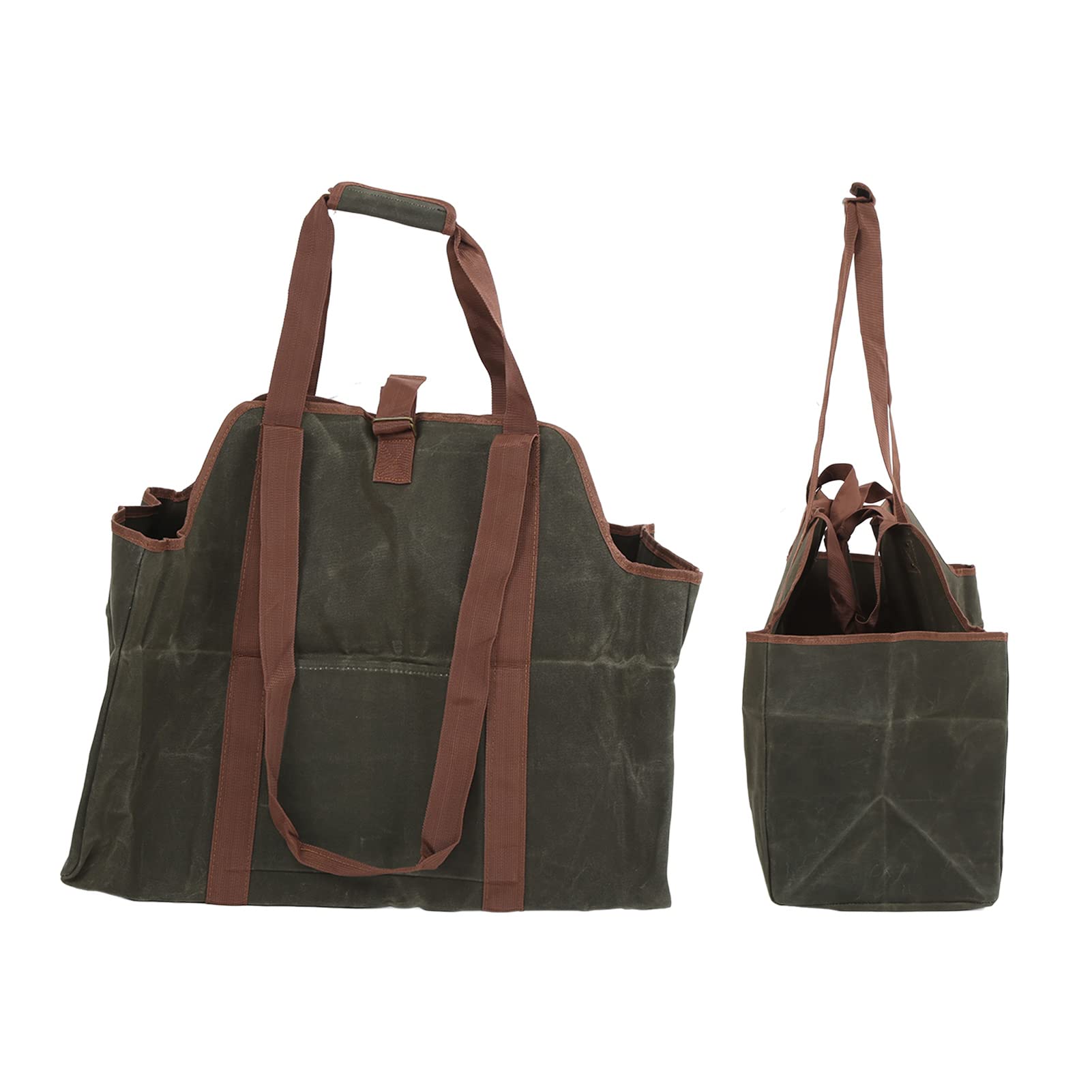 Borsa per Il Trasporto di Legna da ardere in Tela Extra Large, Resistente agli Strappi, Portatile.