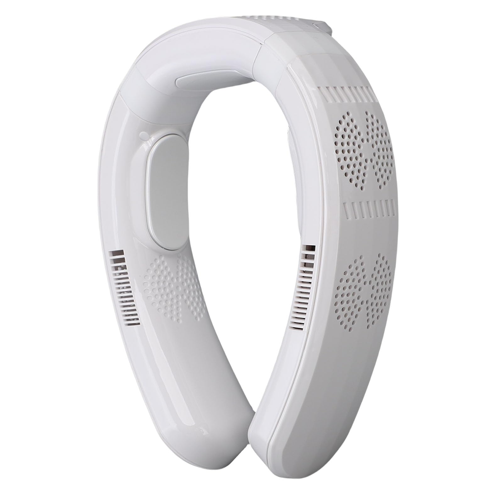Cocoarm Ventilateur de Cou Portable ABS PP Ventilateur Portable 10 000 MAh 3 Vitesses Semi-conducteur Refroidissement Chauffage Conception Silencieuse pour Plage Cyclisme Camping Croisière Voyage