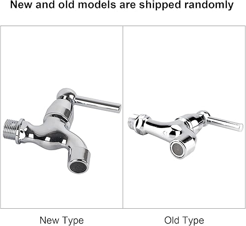 Miniatura 7 de Grifo de agua de plástico ABS, grifo de lavadora, baño de lavandería de 1/2 pulgada con grifo de pared de una sola manija para jardín al aire libre,