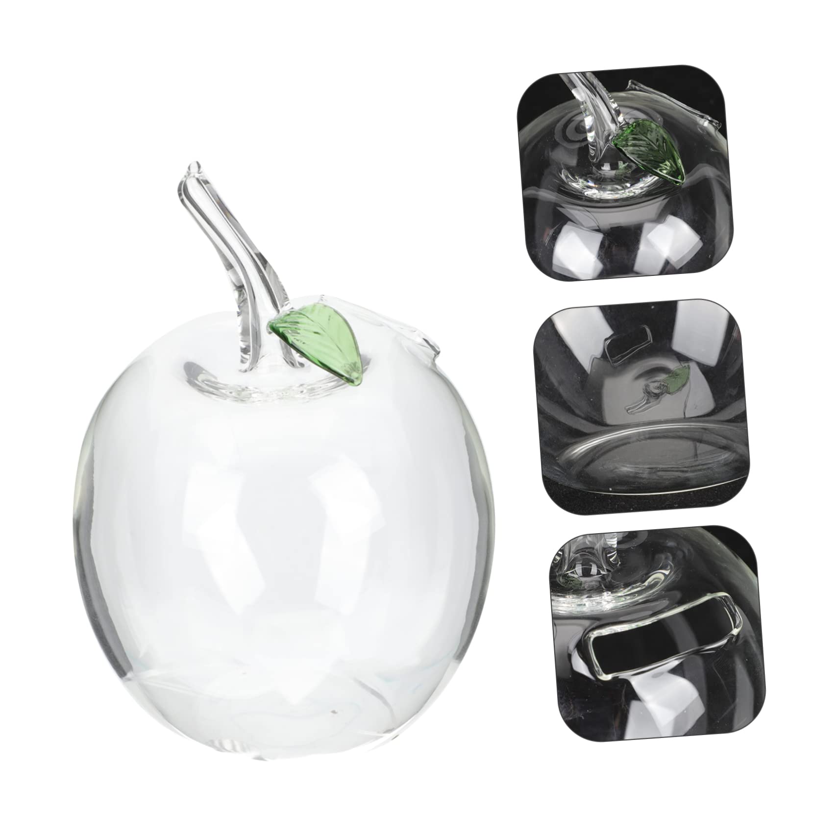 Amazon.co.jp: EXCEART りんごの貯金箱 コイン保存瓶 装飾的な貯金箱 ピギー クリスタルアップルの置物ペーパーウェイト  貯金箱を変える 現金貯金箱 アップルシェイプコインボックス 地上プールの滝 コインマ : ホーム＆キッチン