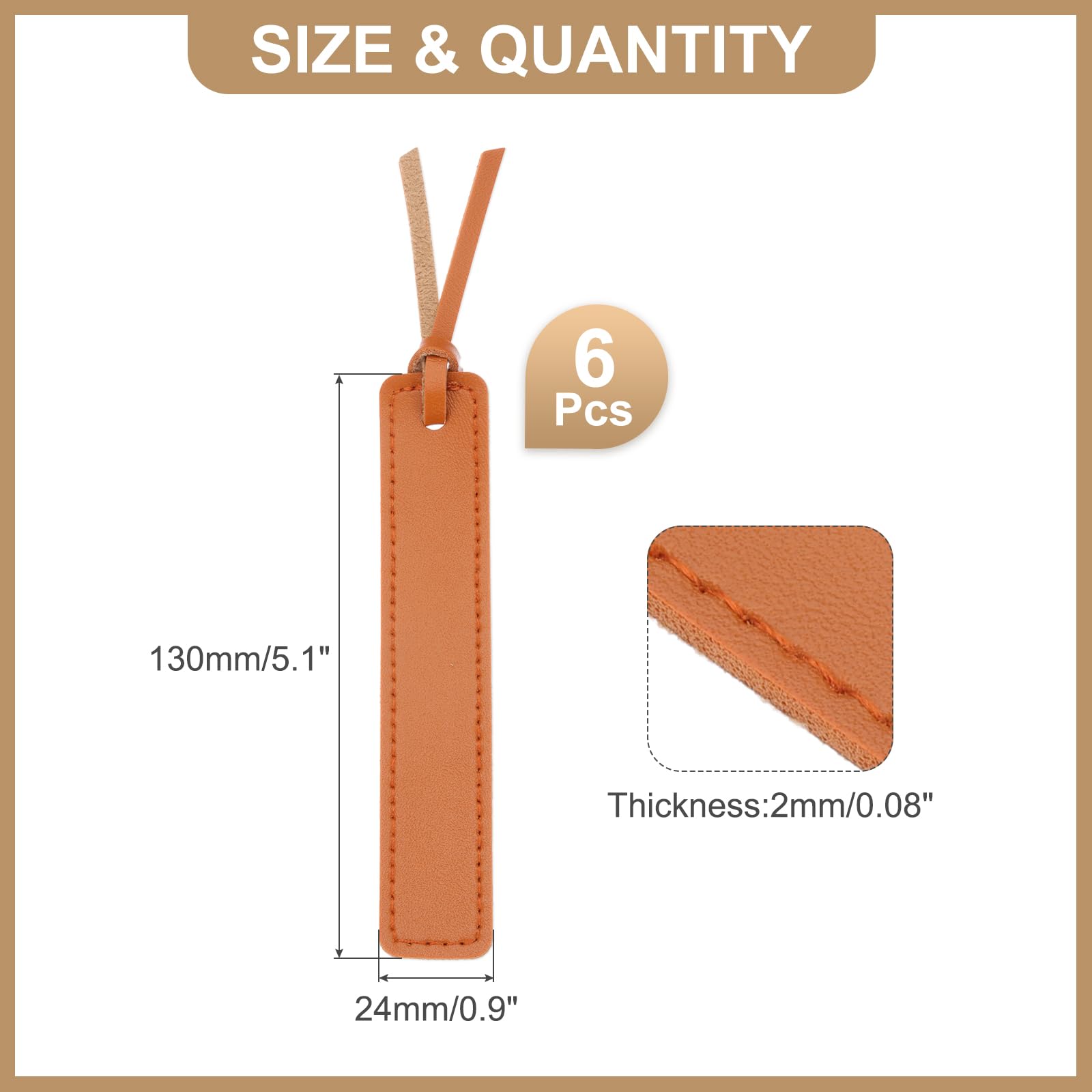 PATIKIL Leather Bookmarks - Image 2