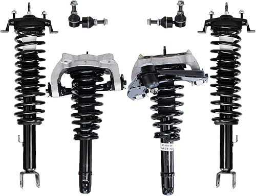 Miniatura 64 de Detroit Axle - Kit de puntales delanteros de 6 piezas para Chevrolet Aveo Aveo5 Pontiac G3 Wave, barra estabilizadora, varillas de acoplamiento