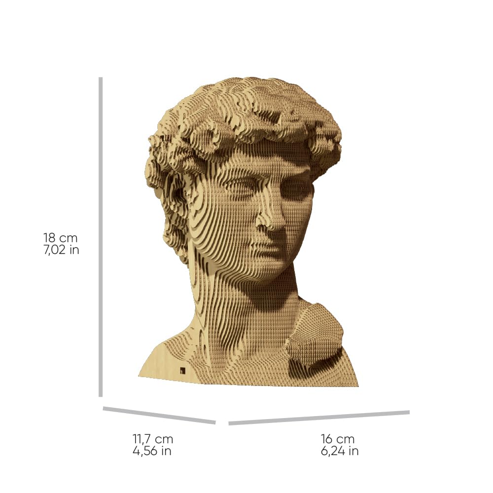 David Statue 3D-Puzzle aus Karton – Skulptur-Bausatz
