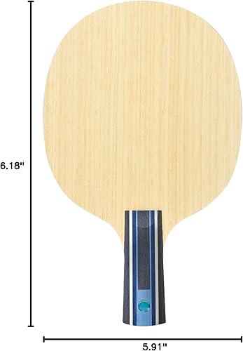 Miniatura 9 de Butterfly Fan Zhendong Super ALC - Cuchilla de tenis de mesa profesional Butterfly - Estilo tradicional o inverso con mango chino Penhold -