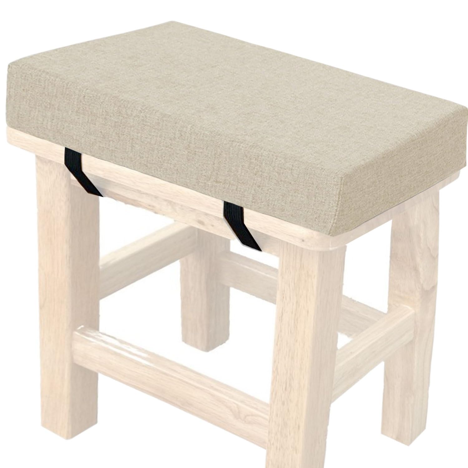 Hkjgnh @3 Memory Foam Square Seat Cushion3/5/8Cm Thick,35/40/45/50Cm Rectangular Stool Cushion,Anti - Slip, Seat Cushion Seat Pads Dining Chairs With Removable Cover For Kitchen Bar Chairs(,30X40x5cm)
