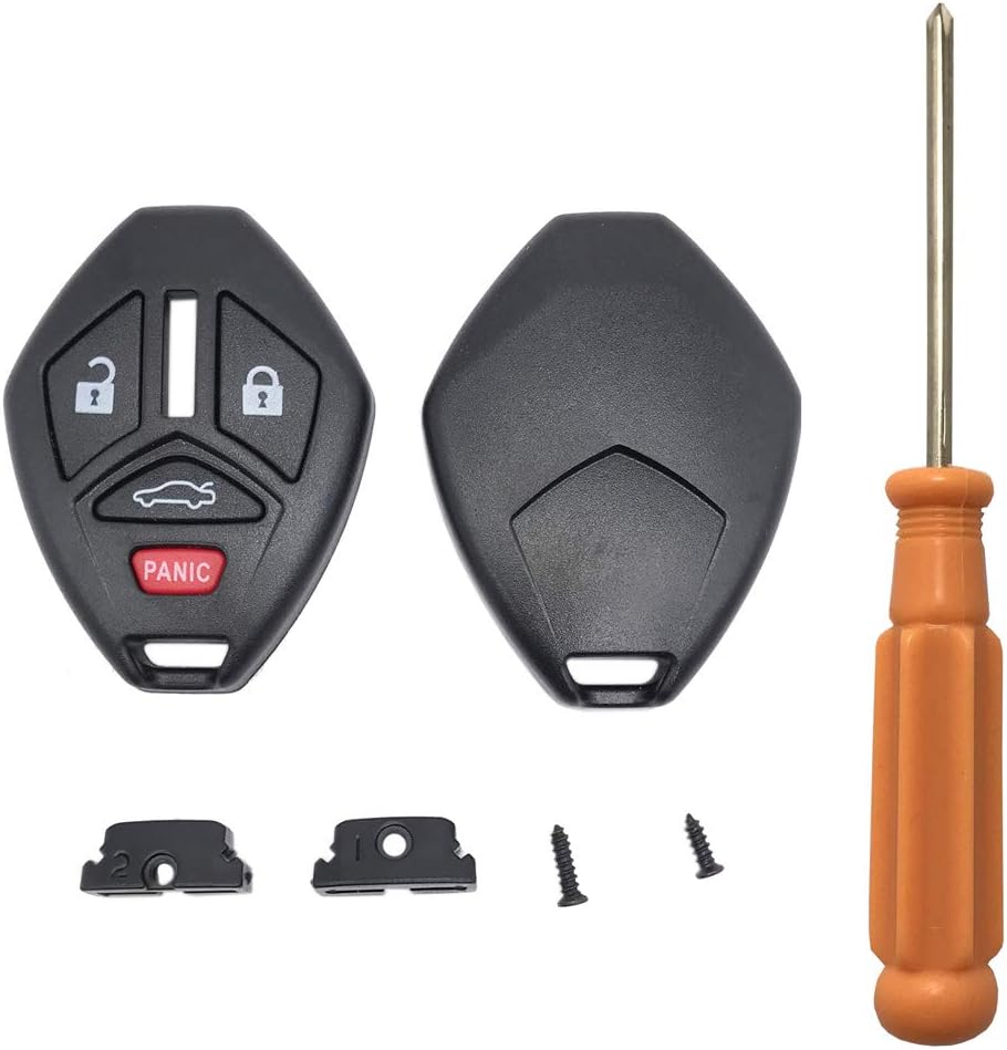 WKIOERAD Key Fob Shell Case Replacement For 3 Button Mitsubishi,Key Fob Cover With Screwdriver,Compatible For Mitsubishi Eclipse Endeavor Galant Lancer Outlander Key Fob (3Button-1Pcs) In | Whizz - Foto 7