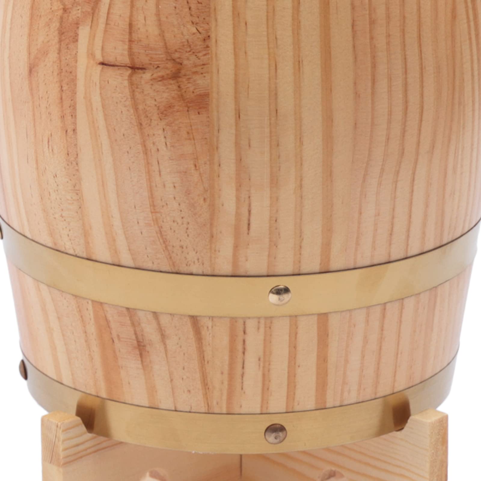 Tonneau de vin en bois de 5 l, vertical, avec robinet et support, pour vin, whisky et spiritueux