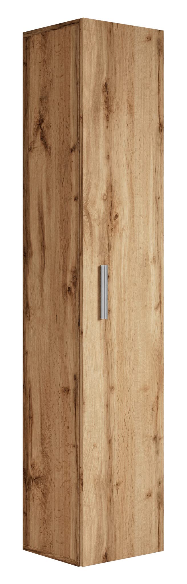 Badplaats B.V. Armoire de Rangement de Pluto Hauteur 150cm Chene - Meuble de Rangement Haut Placard Armoire Colonne