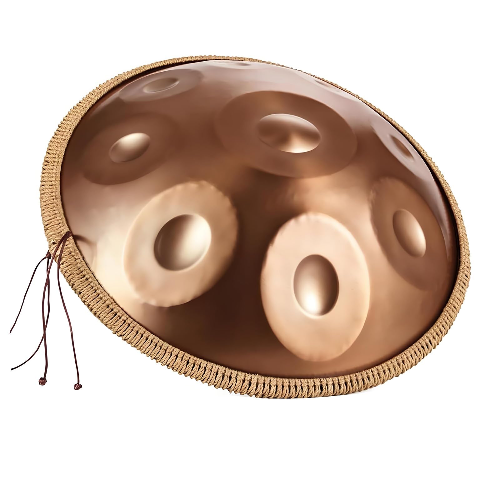 Handpan Drum 9/10/12 Note 440Hz Re Minore Handpan Instrument Re Minore Handpan Music Percussione per Principianti Sound Healing Meditazione 56cm(Oro,9 note)