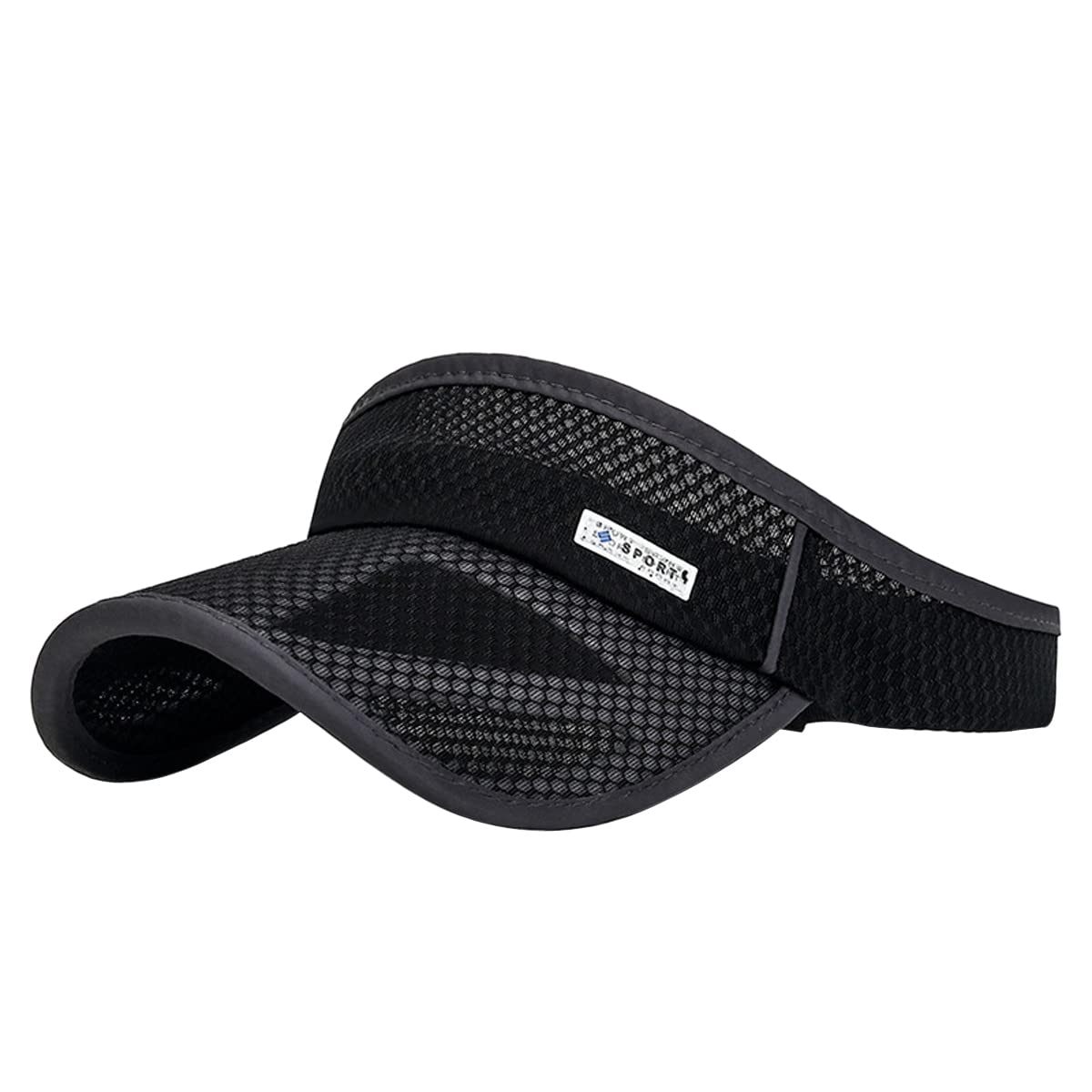 Outdoor Sport Cap Wide Brim UV Protection Breathable Adjustable Baseball Cap for Beach Golf Running Tennis