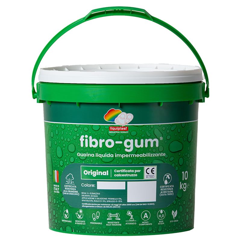 FIBROGUM ORIGINAL - Membrana Impermeabilizzante ad Alte Prestazioni (10 Kg, Coccio)