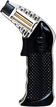 Prestige Import Group - Bazooka Desktop Torch Lighter - Super Sized Flame - Color Black
