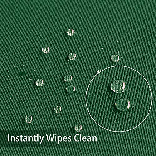 Image of Obstal 210GSM Rectangle Green Table Cloth, Blackish Green,60 x 102 Inch | Christmas Decorations Waterproof Tablecloth, Table Cover Protector for Holiday Party Use