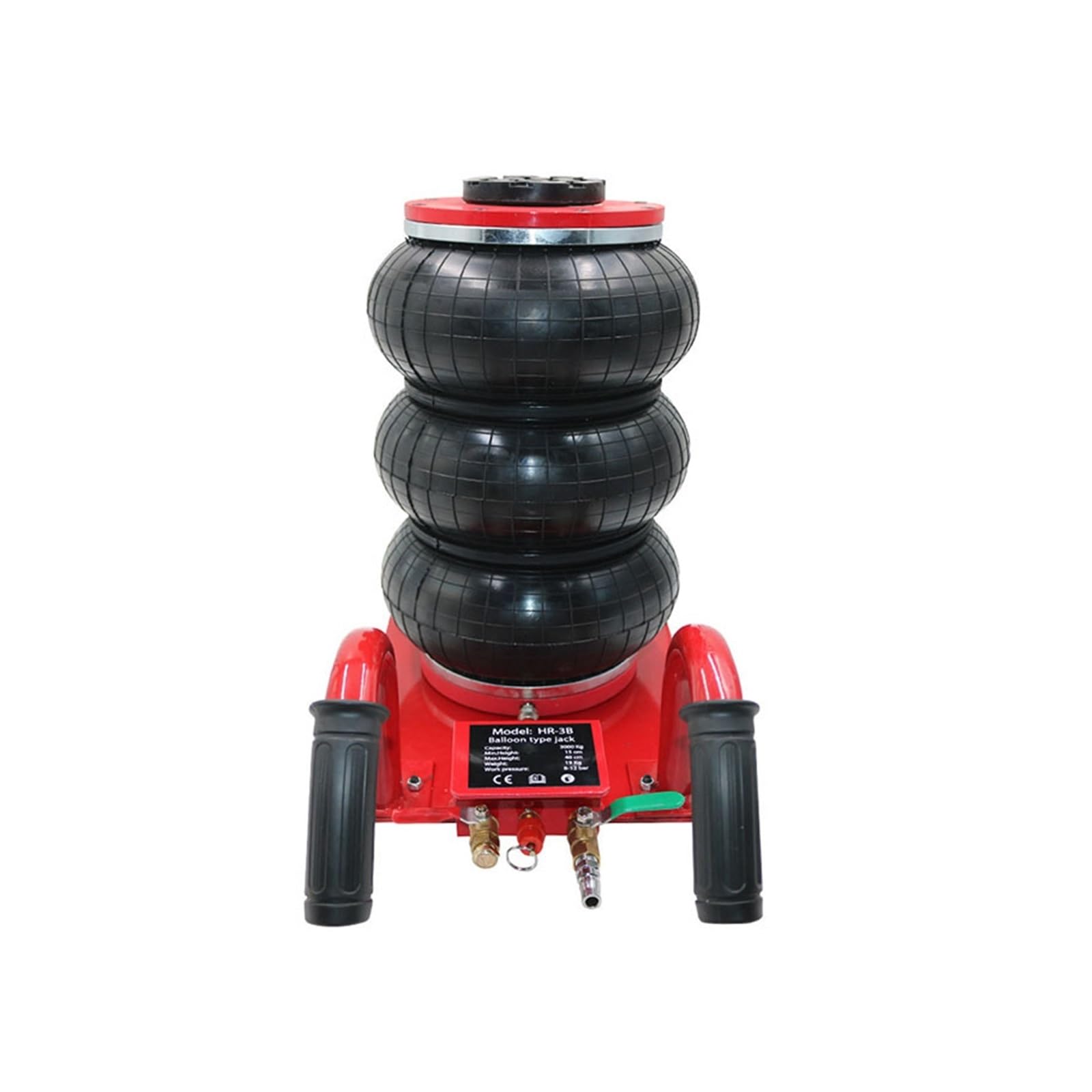 Cric idraulico, Cric pneumatico manuale da 3 tonnellate con airbag for trattore ispessito con airbag(Rot)