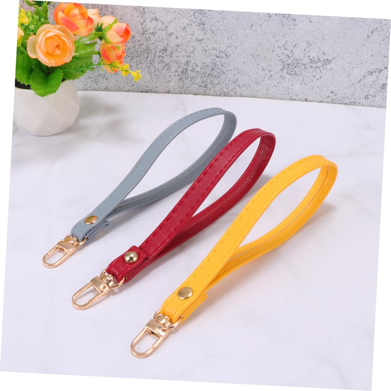 TEHAUX 2pcs wrist strap Purse Wristband wristlet strap for wallet Wrist Lanyards Leather Hand Strap wrist