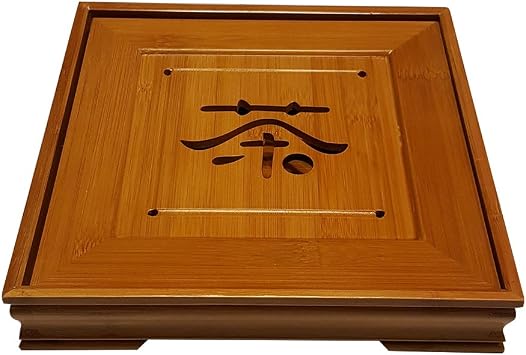 Bamboo GongFu Tea Serving Tray L9 x W9 x H1.5