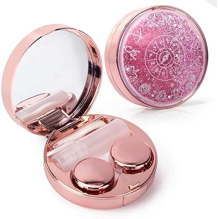 Amazon Co Jp カラーはきらめきます コンタクト入れ可愛い コンタクト洗浄ケース コンタクトレンズ レンズケース コンタクト 保存 コンタクトケースセット 女の子 女性 ピンク Health Personal Care