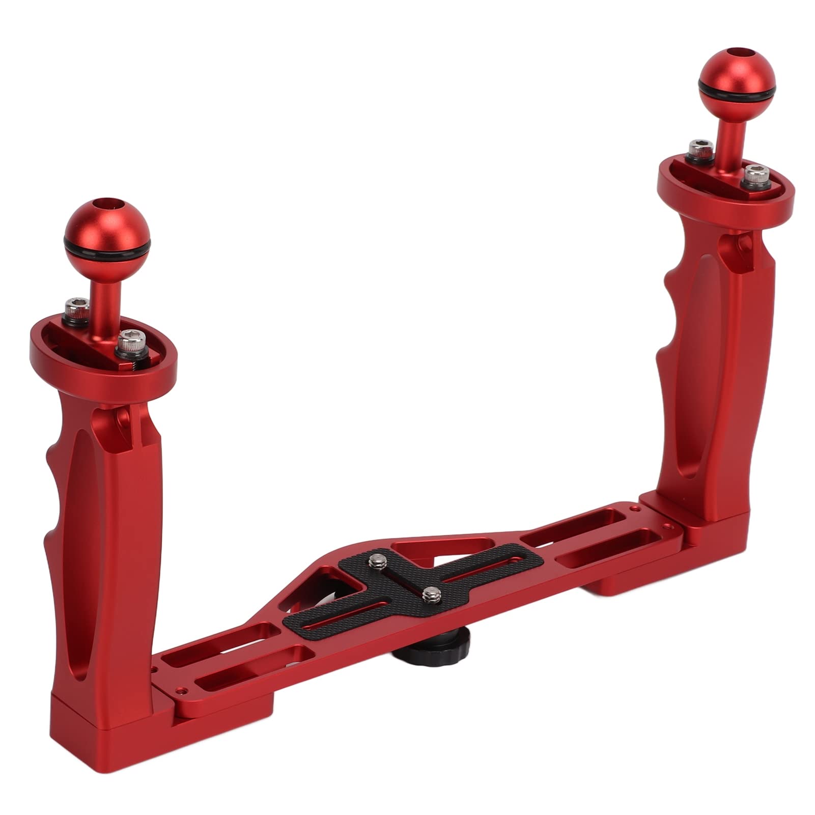 Dual Handle Tray Stabilizer Bracket, Adjustable Diving Underwater Camera Housings, Strong Telescopic Tray with Wrench for Balance Shooting