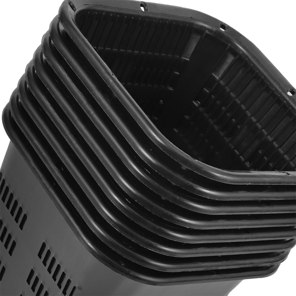 Supvox 10er-Packung 14 cm (5,5 Zoll) Robuste Netztöpfe – Hydroponik-Becher mit Schlitzen für – Wiederverwendbare Kunststoffkörbe mit Breitem Rand für Orchideen Und Gartenpflanzen