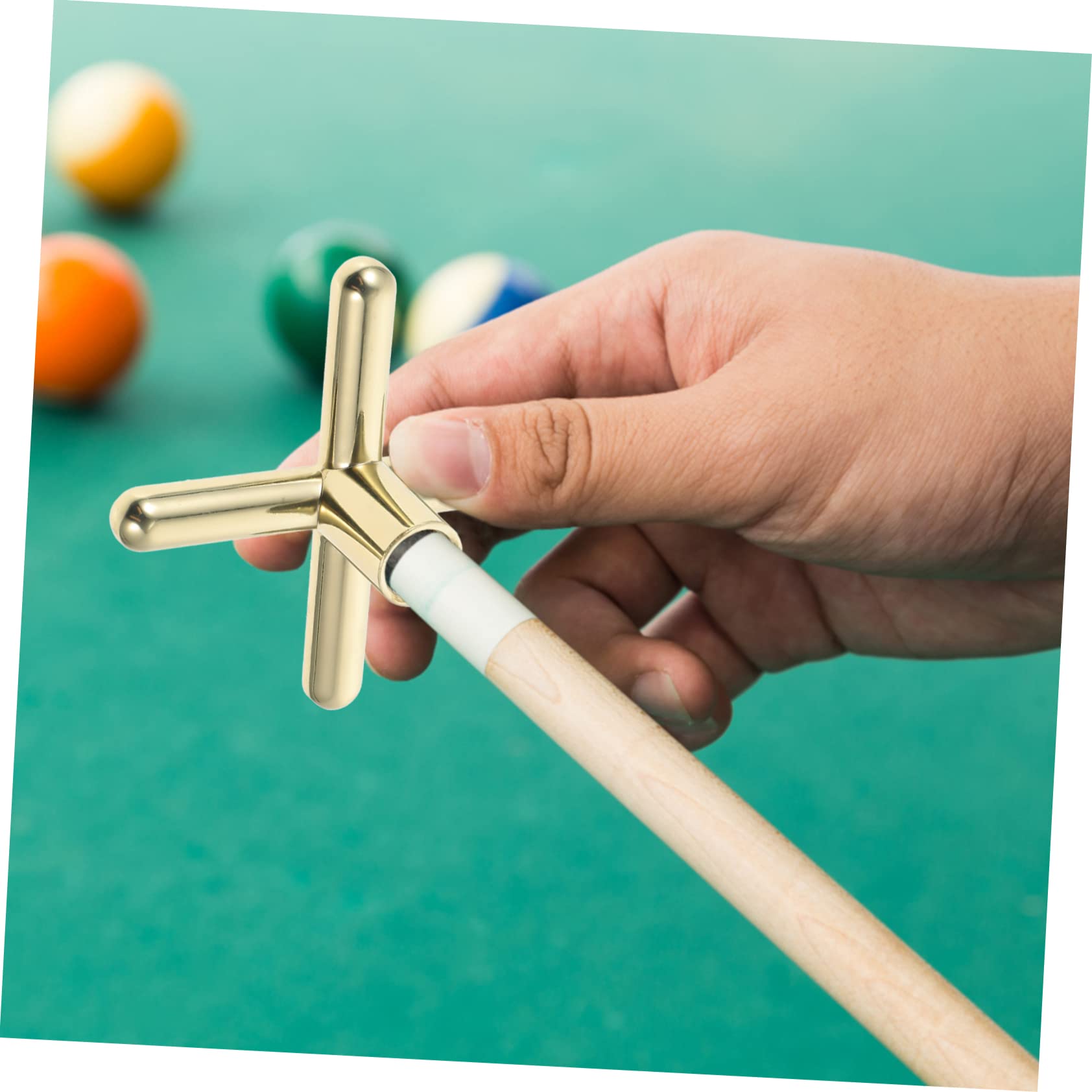 Happyyami Billiards Cue Stick Stand Snooker Pool Cue Rest Holder Compact Design for Enhanced Stability for American and Snooker Tables Easy to Carry