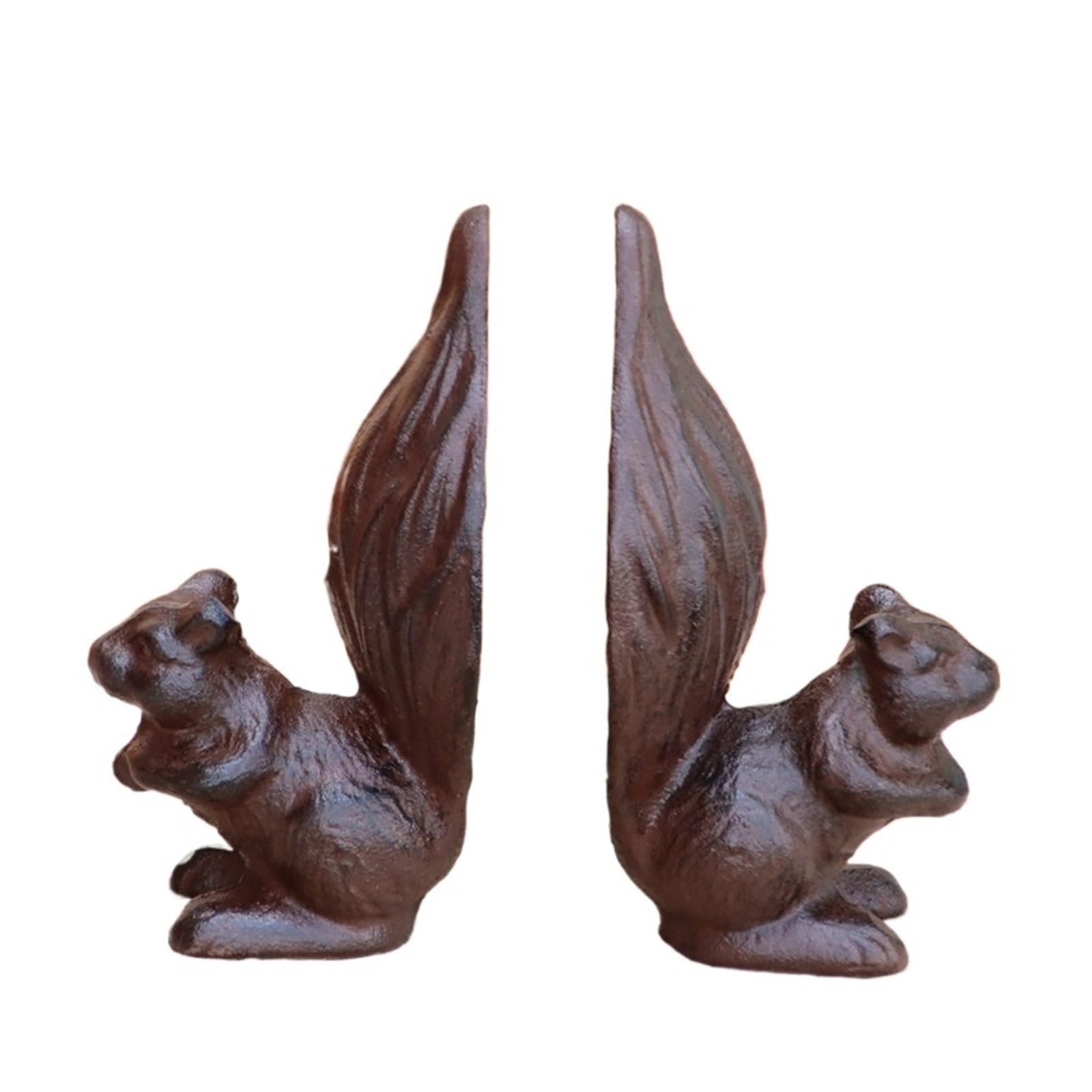 Decorative Bookends Bookend Unique Cast Iron Decor Book Ends to Hold Heavy Duty Books Vintage Antique Home Living Room Library Office Shelf