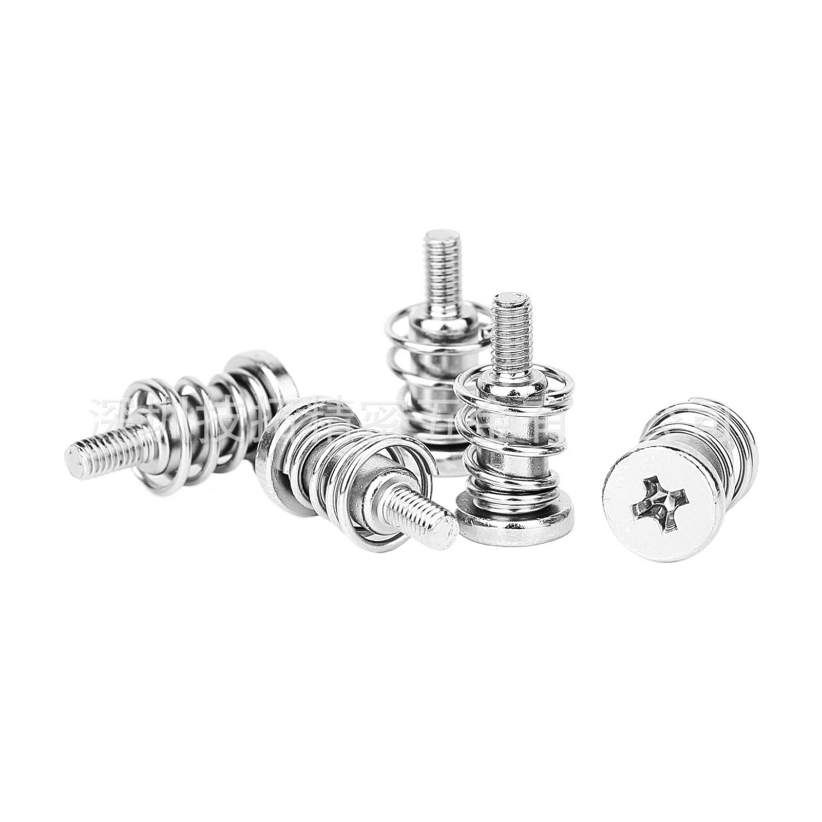 Spring Graphics Card Screws 10pcs M2 M2.5 M3 Springs Screw for Graphics Card Computer CPU Mainboard Radiator Fixing Bolts DIY Step Screws(M2.5 x 11)