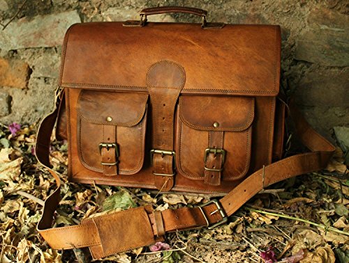 Cuero 43160-312866 Men'S Genuine Leather Vintage Laptop Messenger Handmade Briefcase Bag Satchel thumb #2