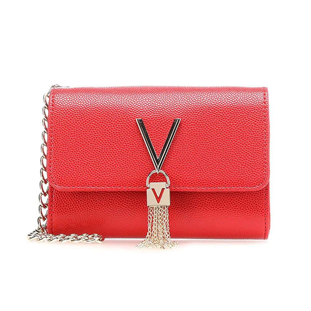 Valentino by Mario Divina - Pochette da giorno Donna, Argento, 4x11.5x17 cm (B x H T)